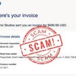 Parisi Studios PayPal charge Invoice