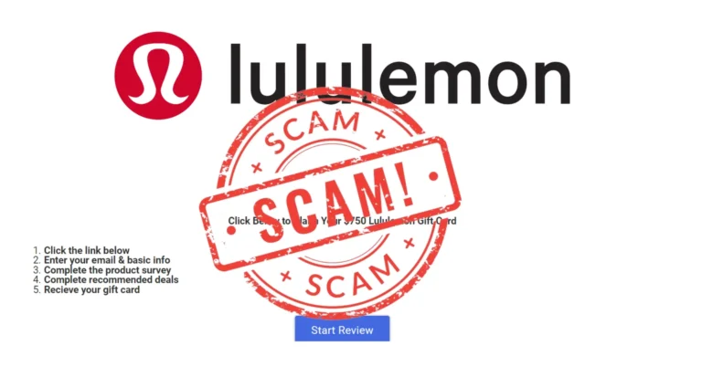 $750 Lululemon Gift Card Scam