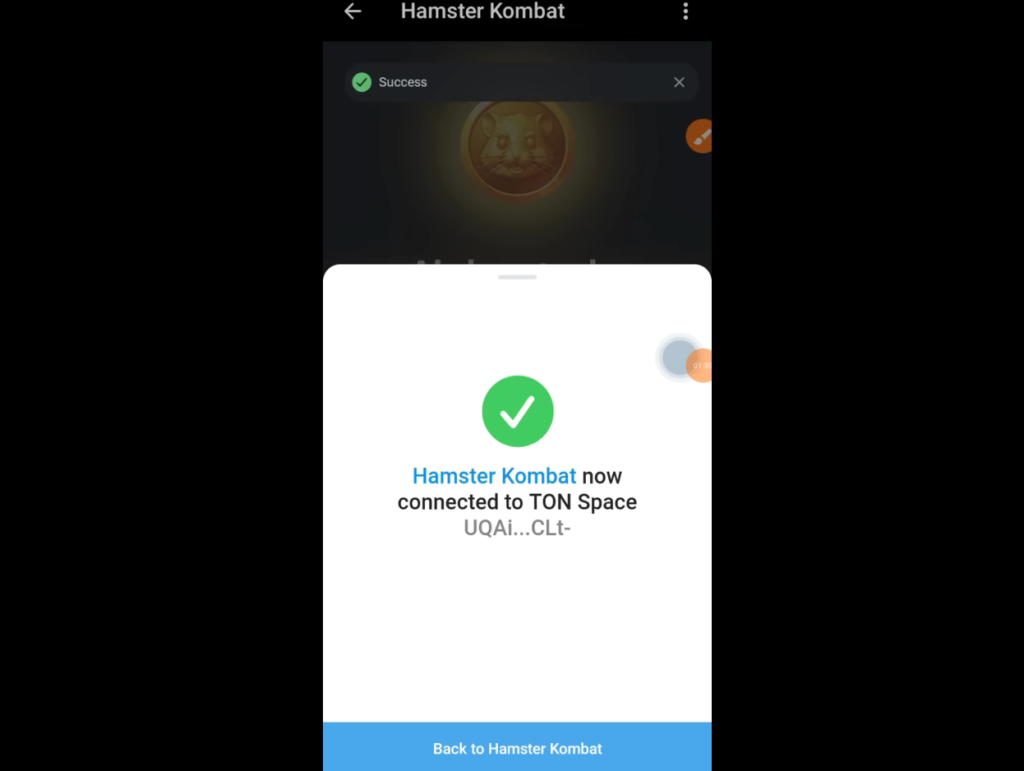 How to Connect Hamster Kombat To Ton Wallet