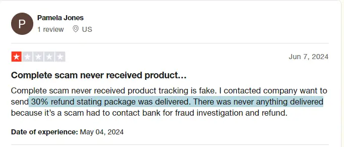 Fake Tracking Information