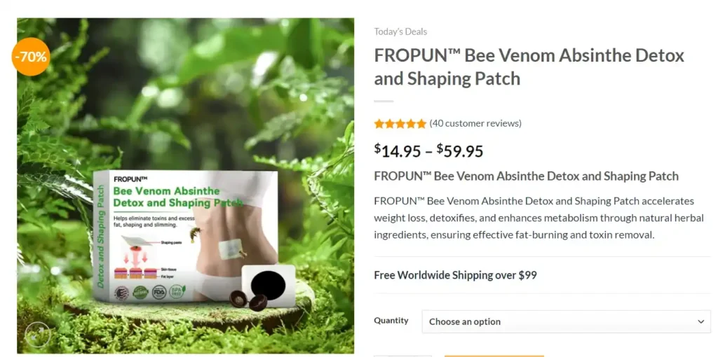 Fropun Bee Venom Pricing