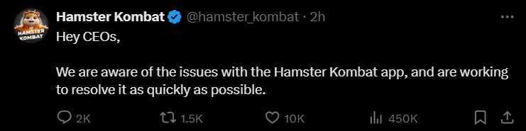 Hamster Servers Down Error Is hamster kombat Down