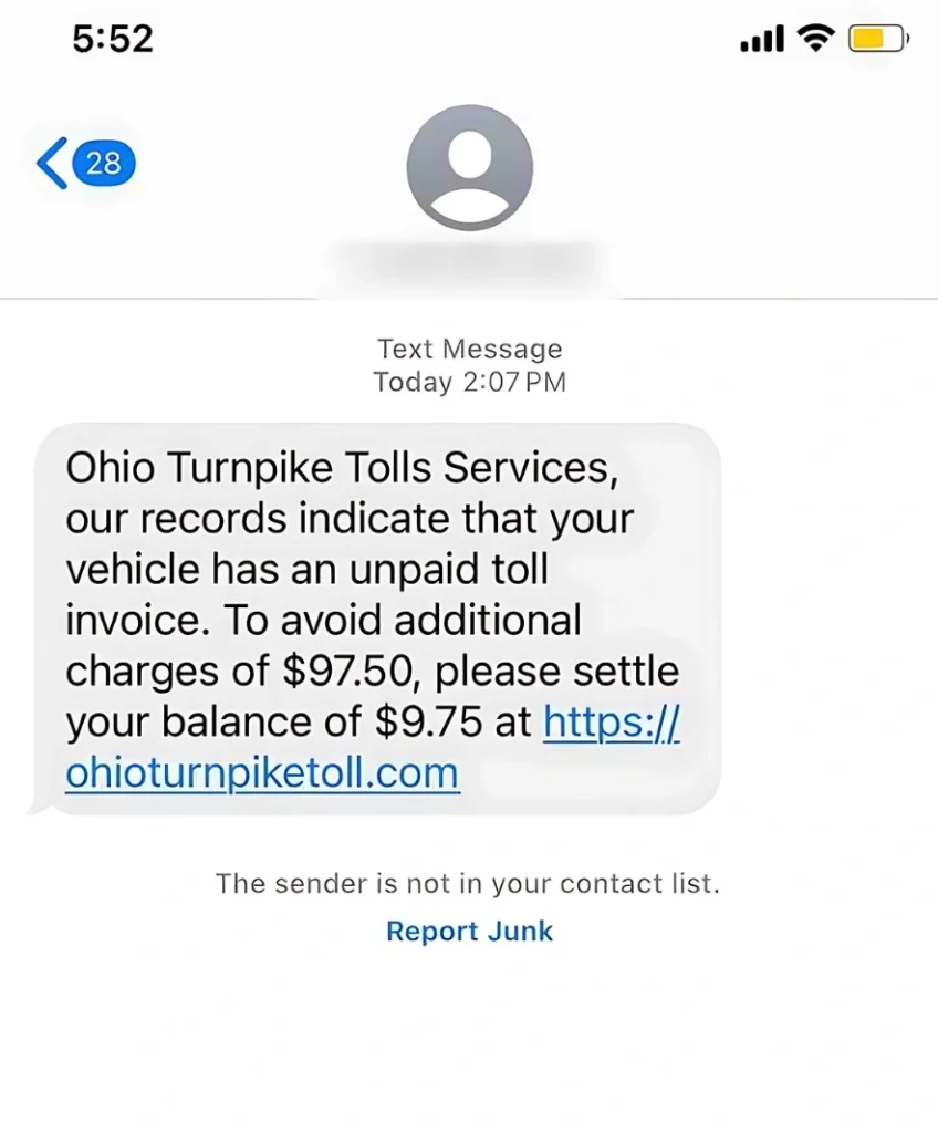 Ohio Turnpike Text