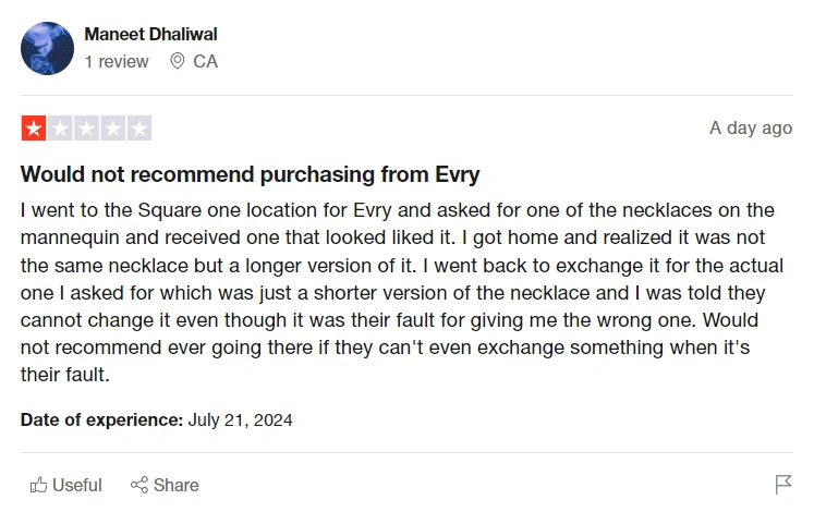 Evry Jewels Reviews