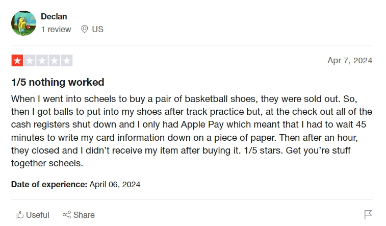 Scheels reviews on Trustpilot