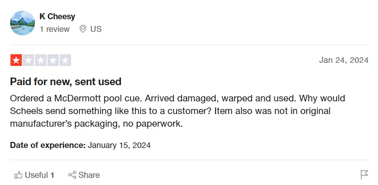 Scheels reviews on Trustpilot