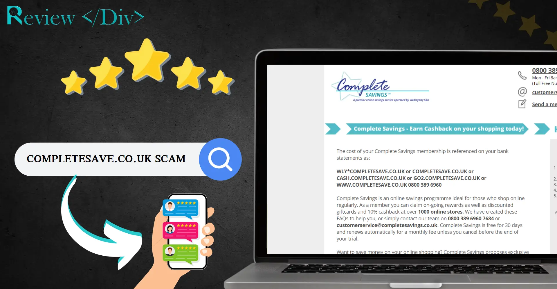 Completesave.co.uk Scam