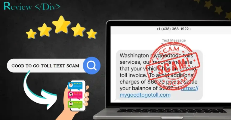 Good To Go Toll Text Scam: Don’t Fall For This!