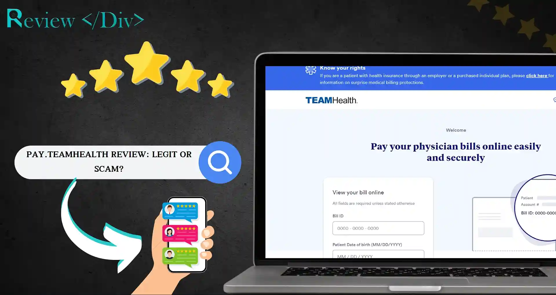 Pay.teamhealth Review Legit Or Scam