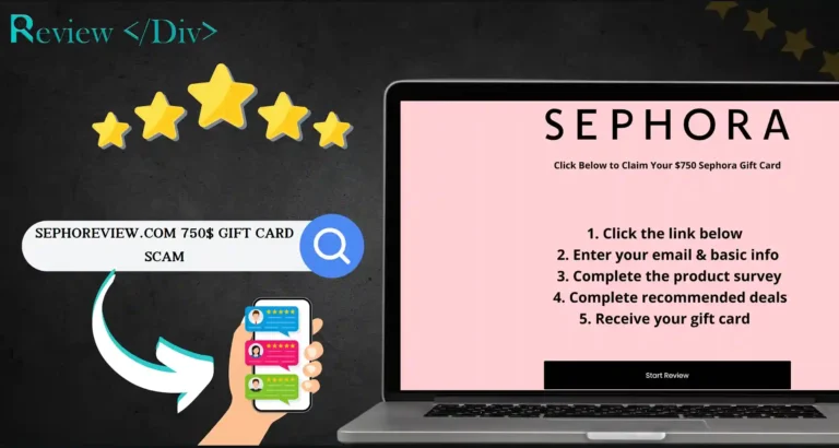 Sephoreview.com 750$ Gift Card Scam Don't Fall!