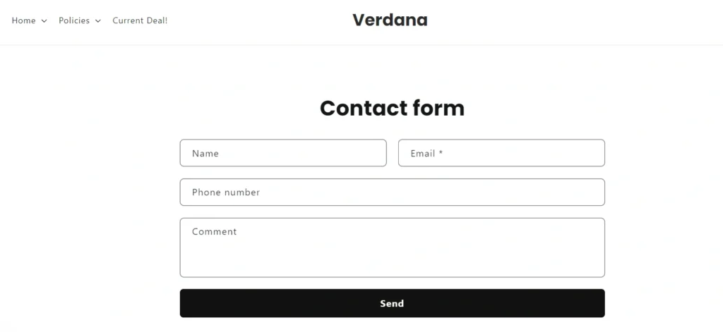 verdanashop.com Contact