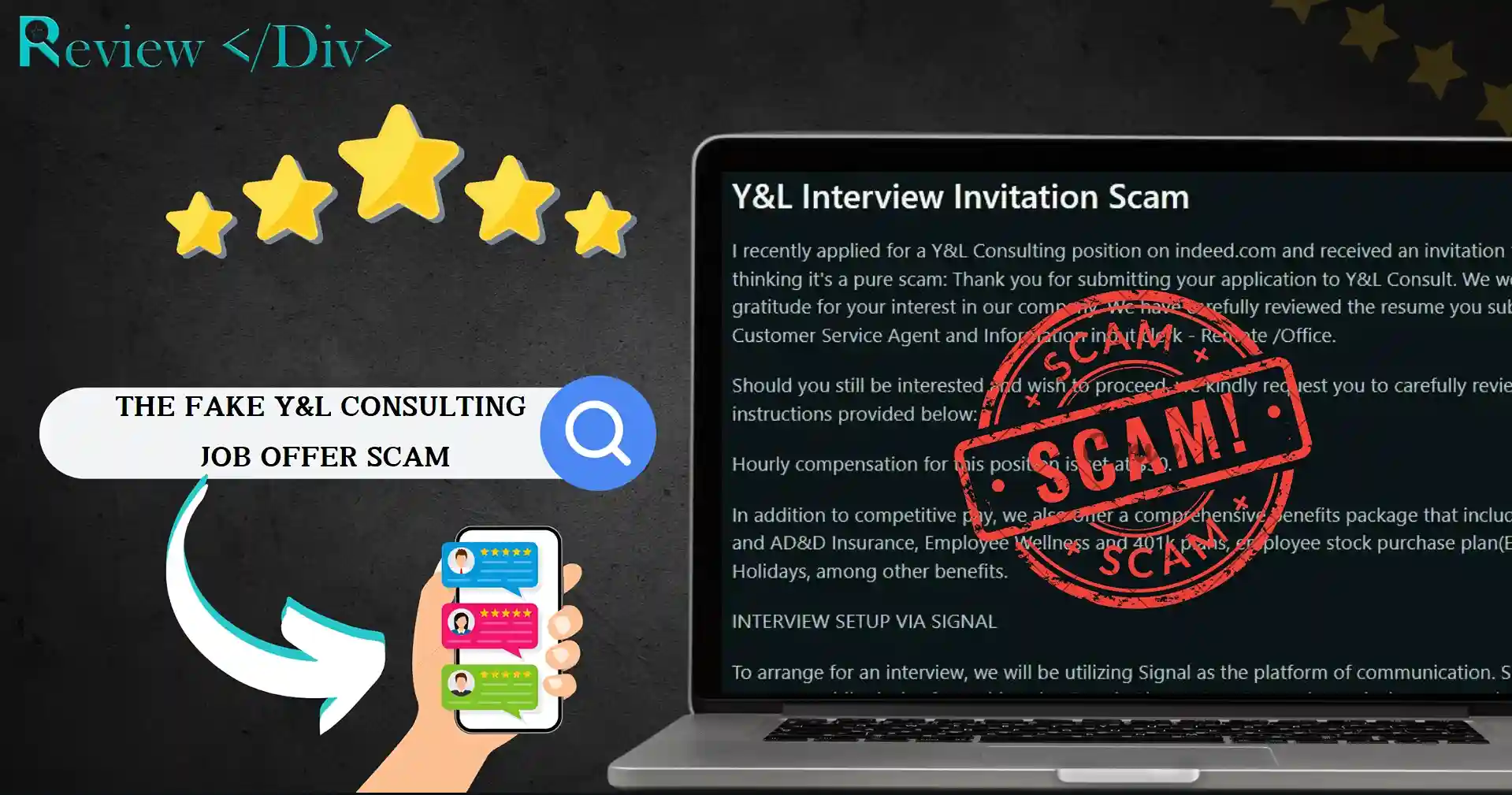 The Fake Y&L Consulting Job Offer Scam: Don't Fall!