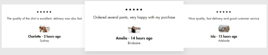 positive reviews on Louvelly Melbourne